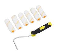 6pc 4” Mini Roller and Sleeves Set for Gloss Emulsion Paints Painting Decorating