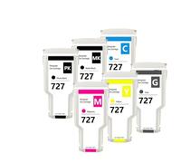 6PC 727 300ML Ink Cartridge Compatible With HP DesignJet T920 | Fits T930 T1500 T1530 T2500 T2530; Replaces F9J76A F9J77A C1Q12A