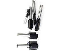 6pc Alloy Steel Milling Cutter Set Double Flute Design Enhanced Durability Accuracy Wood Carving Tools Suitable With Routers Interchangeable Milling Tool For Routers