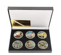 6pc/Box U.S. Army & Marine Corps 250th Anniversary Commemorative Challenge Coins Military Collectible Medals Gifts (Style 2-6pc-box)