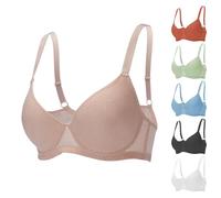 6PC Bras Pack for Women Push Up Bra Comfortable Underwear Bralette with Support Lifting Lingerie Causal Everyday