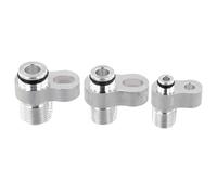 6PC Car Ac Hose Fitting R134a Air Conditioning Adapter Aluminium Automotive Line Connector Vehicle Aircon and Compressor Set