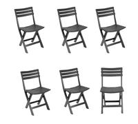 6Pc Collapsible Outdoor Folding Garden Chair Camping Patio Pool Lounge Seat