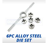 6Pc Die Set Metric With Wrench Hand Threading Tool Steel Threading Tool Set
