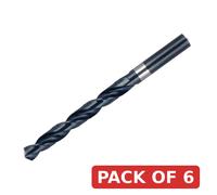 6pc Dormer A100 HSS Jobber Drill Bit 10.10mm OL:133mm WL:87mm - A10010.1 - Pack