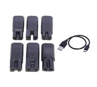 6pc Electric Cutter Charging Link Set USB CREATE Cable 30CM Length For Home Travel Grooming Devices Usb CREATE Link Device Four Hundred Electric Shears