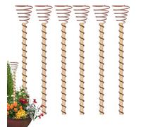 6PC Electroculture Plant Stakes | 21cm Copper Rings for Plants | Electroculture Plant Support Tensor Copper Rings | Coppers Coil Rod Antennas Garden Stakes for Fruits, Vegetables Growth