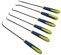 6PC EXTRA LONG REACH HOOK & PICK TOOL SET O-RING & SEAL REMOVER