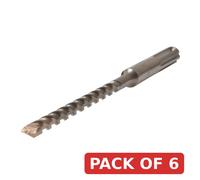 6pc Faithfull SDS Max Drill Bit 30mm x 520mm - FAIMAX30520 - Pack of 6