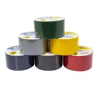 6Pc Gaffer Tape 48mm X 10M Mesh Gaffa Duct Cloth Waterproof Rolls Assorted New