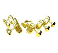 6pc Gold Wilkinson(tm)-style 3L/3R Covered-Gear Tuners