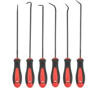 6pc Hook and Pick Tool Set - Automotive Repair Tools with Long Handles | Precision O-Ring, Seal, Gasket, Spring Remover Set | Chrome Vanadium Steel for Workshop, Garage, DIY Use