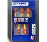 6pc insulated screwdriver set Britool expert by facom E160910 phillips slotted