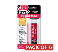6pc J-B Weld High Heat Epoxy Putty Stick - 8297 - Pack of 6 - 8297