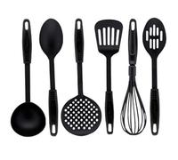6Pc Kitchen Utensils Nylon Cooking Non Stick Set Spoon Turner Spatula Whisk Tool
