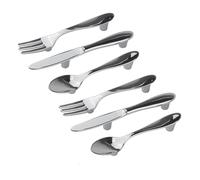 6PC Knife Spoon Fork Kitchen Cabinet Closet Drawer Pull Handles Knobs