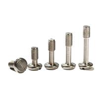 6pc M3M4M5M6 304 Stainless Steel Pan Head Screw Round Head Locking Slotted Screw Hand Tighten Thumb Screw Prevent Lock Out(M4x18)