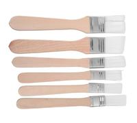 6pc Nylon Touchup Paint Brush for Adhesives Brush for Touchups Crafting Smooth Handle High Absorbency for Art Home Projects
