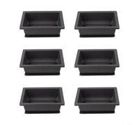 6PC Purple Plastic Succulent Pots 16.5x12.3x5.9cm Drainage Lightweight | Antique-inspired purple color for vibrant display Suitable for succulents or bonsai for durable plastic withstands