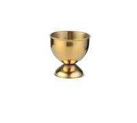 6pc Stainless Steel Soft Boiled Egg Cups Egg Holder Tabletop Cup Kitchen Tools Sets Breakfast Steam Rack Mold for Eggs Poach(Gold)