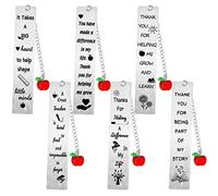 6PC Teacher Bookmarks Teachers Gifts Teachers Appreciation Gifts Bookmark Gifts from Students Teachers Present Thank You Gifts for Teachers Birthday Graduation Retirement