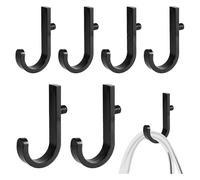 6pc Tool Hooks for Suncast/ Shed,Premium Plastic Shed Garden Garage Storage Organization Accessories Shed Hooks Black