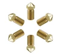 6pcs 0.2+0.4+0.6+0.8mm for Bambu a1 Mini Brass Nozzles,Upgrade 500℃ High Temperature Wear-Ristant Removable Hardened Steel Brass Nozzle for Bambu Lab A1Mini 3D Printer Hotend