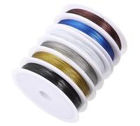 6pcs 0.38mm Rubber Coated Copper Wire for Jewelry Making
