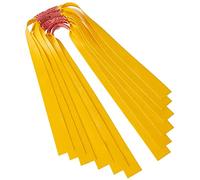 6PCS 0.75mm Slingshot Rubber Bands, Highly Elastic Replacement Flat Slingshot Rubber Bands Hunting Catapult for Outdoor Shooting Game