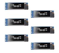 6PCS 0.91'' I2C OLED Display Module IIC 0.91 inch I2C LED DC Display Module White I2C LCD 128x32 Screen Driver 3.3V~5V