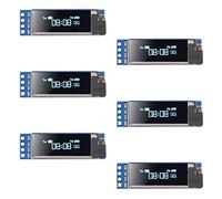 6PCS 0.91 OLED I2C Display Module IIC 0.91 inch I2C LED DC Display Module Blue I2C LCD 128x32 Screen Driver OLED 3.3V~5V