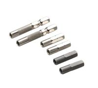 6pcs 1/4 Hexagonal Bit Converter 6.35mm to 4mm for Quick Tool Adaptation for Electronics and Household Fixing Bit Adapter