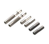 6pcs 1/4 Hexagonal Bit Converter 6.35mm to 4mm for Quick Tool Adaptation for Electronics and Household Fixing Bit Adapter