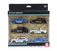 6pcs 1:60 Alloy Pull - Back Car Toy Set, Simulation Vehicle Model for Kids, Highly Detailed Die - Cast Cars with Realistic Paint, Educational Gift for Children Ages 3+ (G supercar SWAT series)