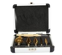 6pcs 1 Box HSS Titanium Plating Step Drill Bit Set