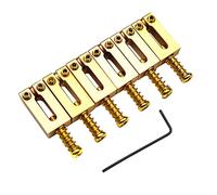 6Pcs 10.5mm Guitar Bridge Saddles Brass Tremolo Bridges Saddle Electric Guitar Bridge Saddles Guitar Parts Replacements