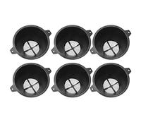 6PCS 100 mm Plastic Paint Filter with Fine Nylon Mesh, Reusable Industrial Nylon Mesh Paint Strainers Net Plastic Paint Filter,Strainer Funnel Net for Filter Paint,Gutter Oil and Food Residue