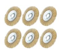 6Pcs 100mm Wire Wheel Brush Replacement for Ryobi Patio Cleaner RAC814 Wire Brush for RY18PCA-0 & OPC1800, Joint Cleaning Metal Brush