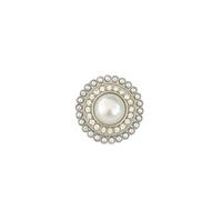 6pcs 12.5-28mm Metal Pearl Buttons for Clothing Fasteners Sewing Mini Button Gold Women Dress Coat Garment Accessories, Silver Stars, 20mm 6pcs