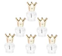 6pcs 12ml Glass Nail Polish Bottles Empty Sub Package Vials