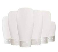 6PCS 150ml/5oz Empty Refillable Clear Plastic Squeeze Soft Tubes with Flip Cover Lotion Bottle Travel Sample Packing Cosmetic Makeup Container Storage Vial Jar for Facial Cleanser Shampoo Shower Gel