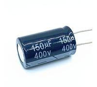 6pcs 150UF 400V 150UF Aluminum Electrolytic Capacitor Size 18 * 30mm Control circuit