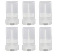 6Pcs 15G Empty Plastic Transparent Oval Lip Balm Tubes with Caps DIY Lipstick Lip Gloss Tube Holders Refillable Container for Deodorant Chapstick Cosmetic Dispense