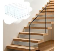 6pcs 16pcs Stair Riser Gap Filler Guards, Clear Dust Protection Cover