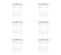 6pcs 17/19/21mm Flange Insert Compatible with eufy S1 Pro/S1/E10/E20, Fit for Momcozy M9/M6/M5/S12 pro Breast Pump, Replace for Spectra/Medela/MomMed/eufy/Lansinoh/Elvie with 24mm Flange/Shield