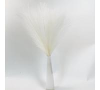 6pcs 17.7 Inch Gradient Hot Pink Faux Pampas Grass - Artificial Boho Decor for Wedding Centerpieces, Home Decor & Vase Fillers (Milky White)