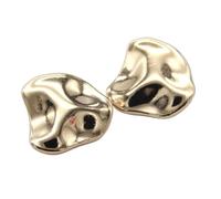 6Pcs 19/24mm Irregular Stone Black Gold Metal Button for Coat Blazer Decorations Handmade Needlework Sewing Accessories, Gold, 24mm 6pcs