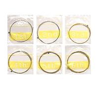 6Pcs/1Set Bronze Steel Strings Warm Balanced Tone for Acoustic Guitar 150XL - Geshiglobal