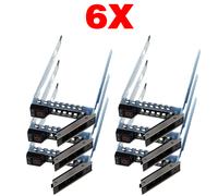 6PCS 2.5" DXD9H R640 R740 SAS / SATA SFF Hard Drive Tray Caddy FOR Dell Gen 14