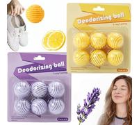 6PCS*2 Lavender Flavour and Lemon Shoe Deodorizer Balls,Shoe Air Freshener,Shoe Deodorizer Balls,Keeps Shoes, Football Boots, Gym Bags Smelling Fresh,Reusable and Long-Lasting, Shoe Odour Eliminator